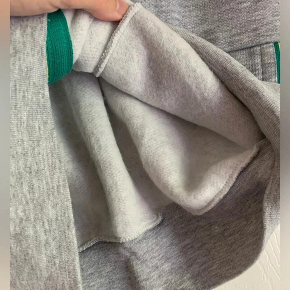 Runner Up by Argo Vintage Unisex Athletic Sweatshirt Button Up Vest Large Fleece - Picture 8 of 12